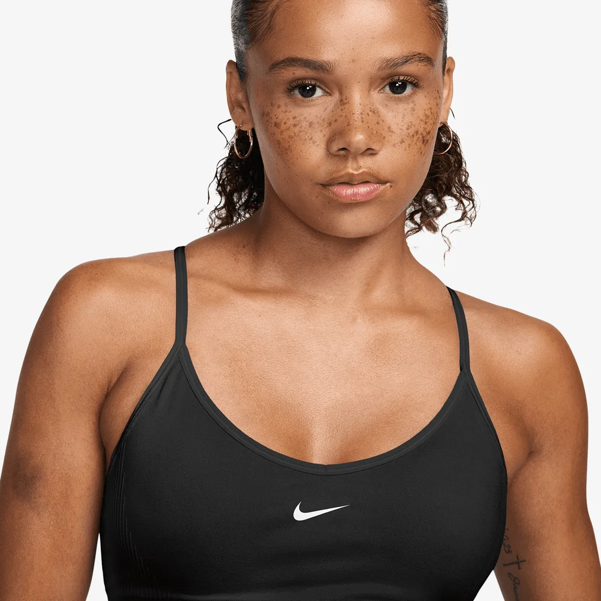 NIKE Sportski grudnjak W NP DF SMLS LS BRA WT 