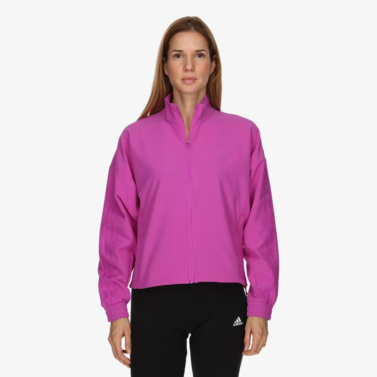 ADIDAS Majica s polu patentom PACER W JACKET 