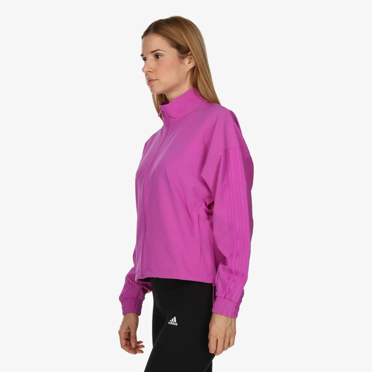 ADIDAS Majica s polu patentom PACER W JACKET 