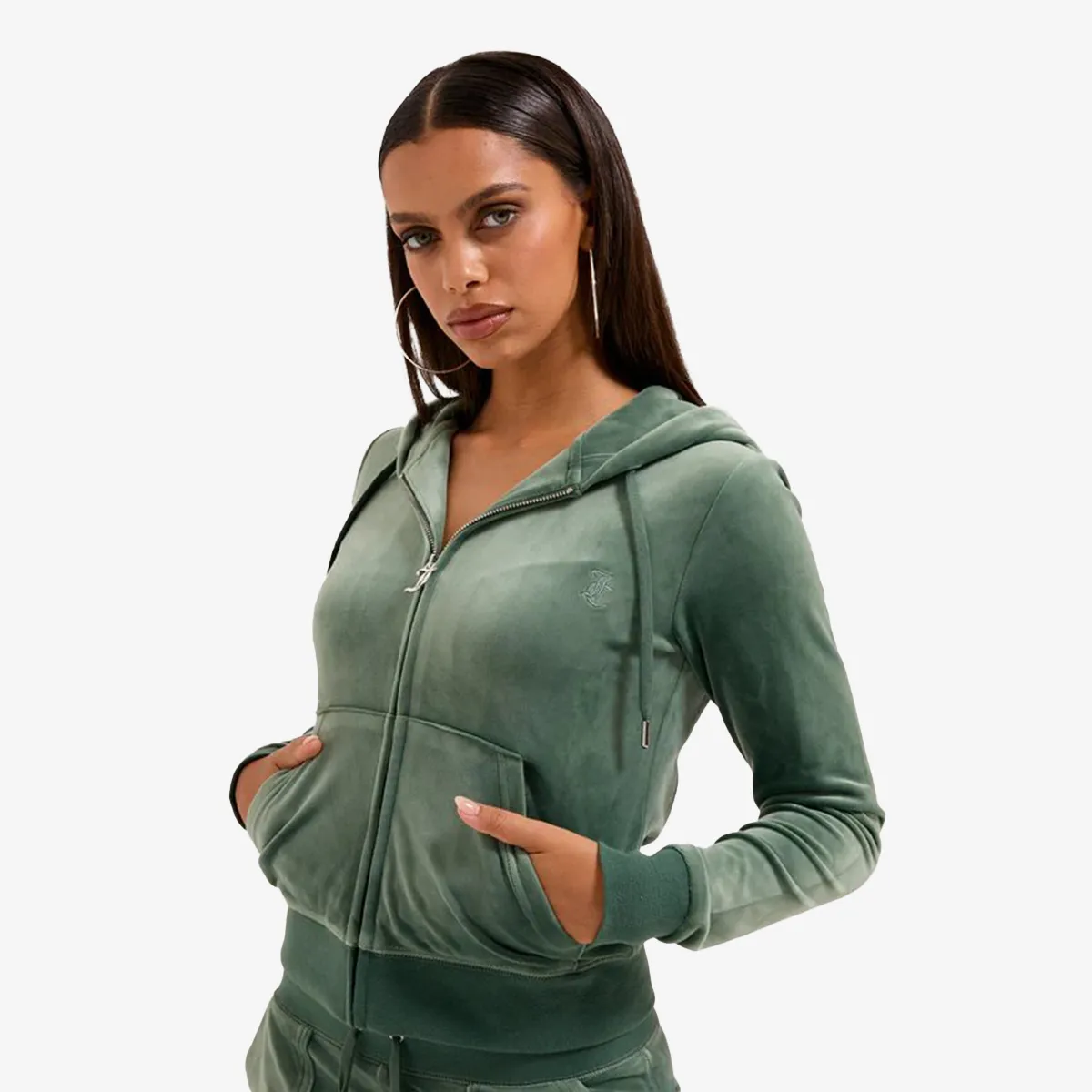 JUICY COUTURE Majica s kapuljačom s patentom ROBERTSON CLASS 