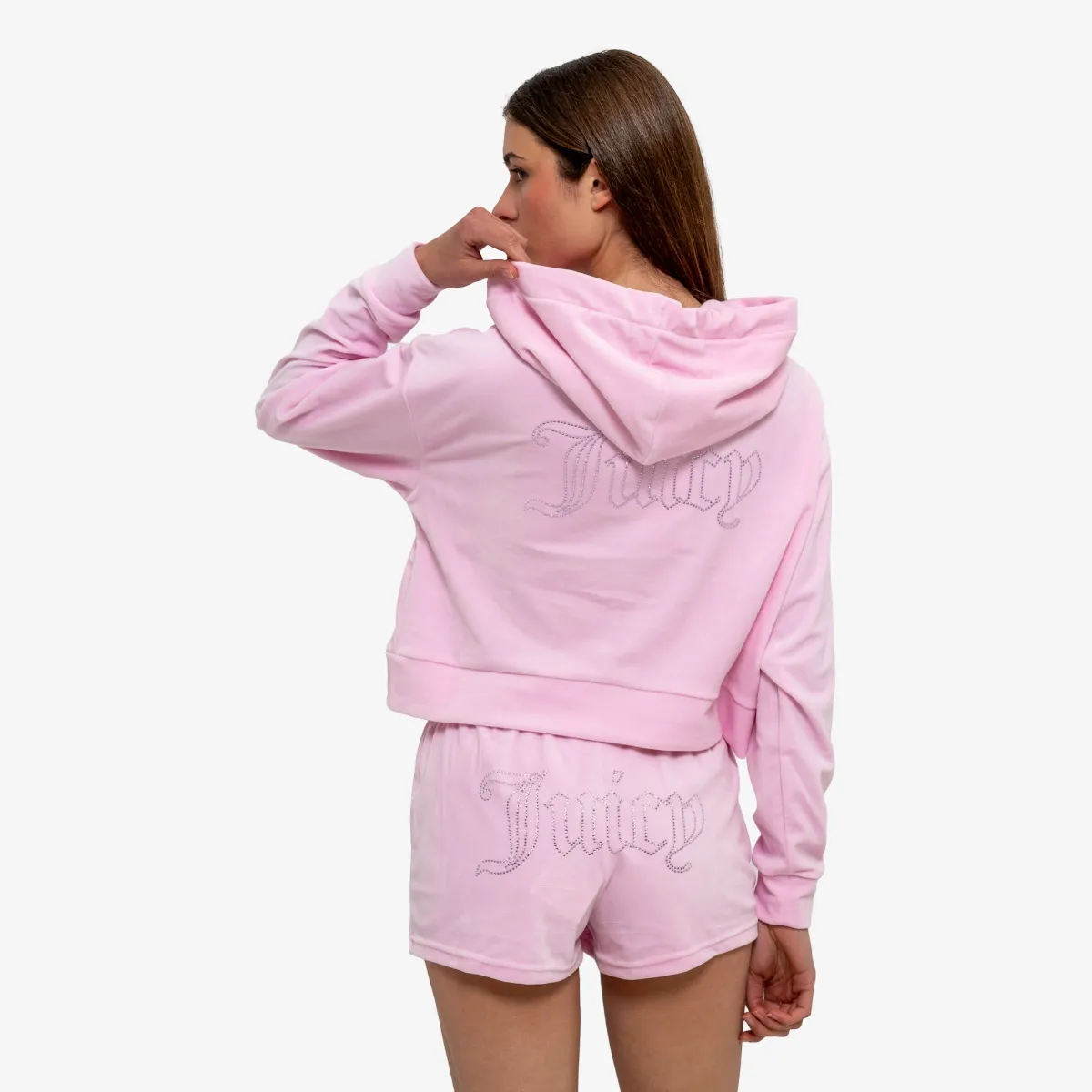 JUICY COUTURE Majica s kapuljačom s patentom ICCLE COL OUT 