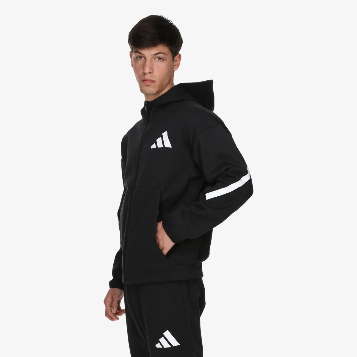 ADIDAS Majica s kapuljačom s patentom M Z.N.E. FZ 