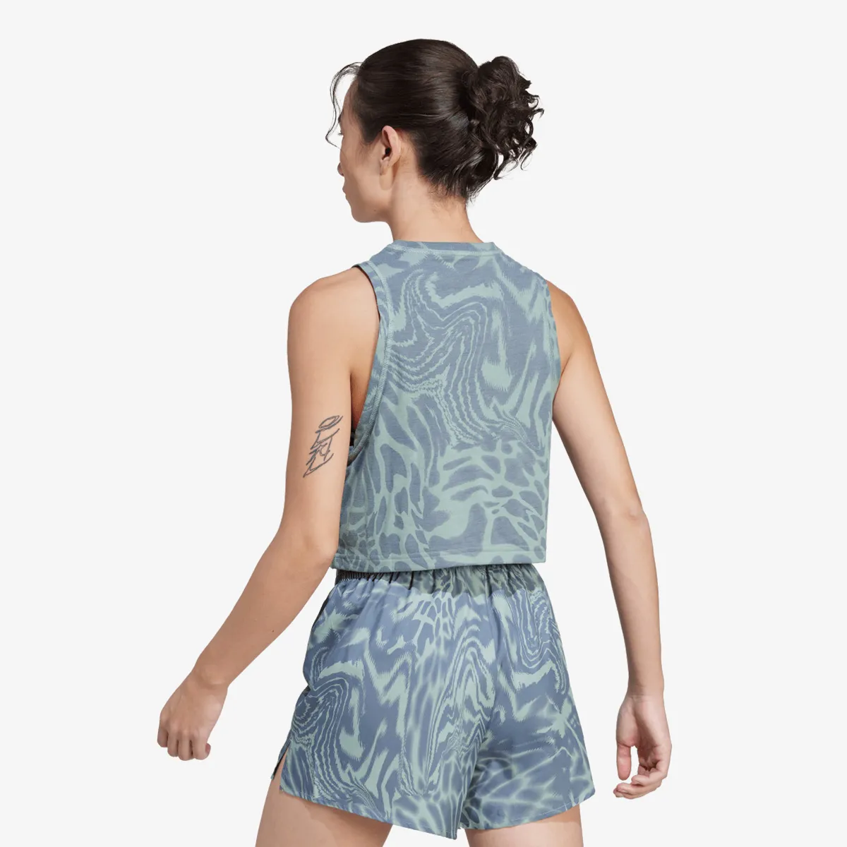 ADIDAS Top i majica bez rukava TE MIN AOP TANK 