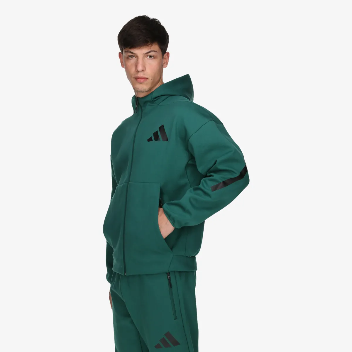 ADIDAS Majica s kapuljačom s patentom M Z.N.E. FZ 