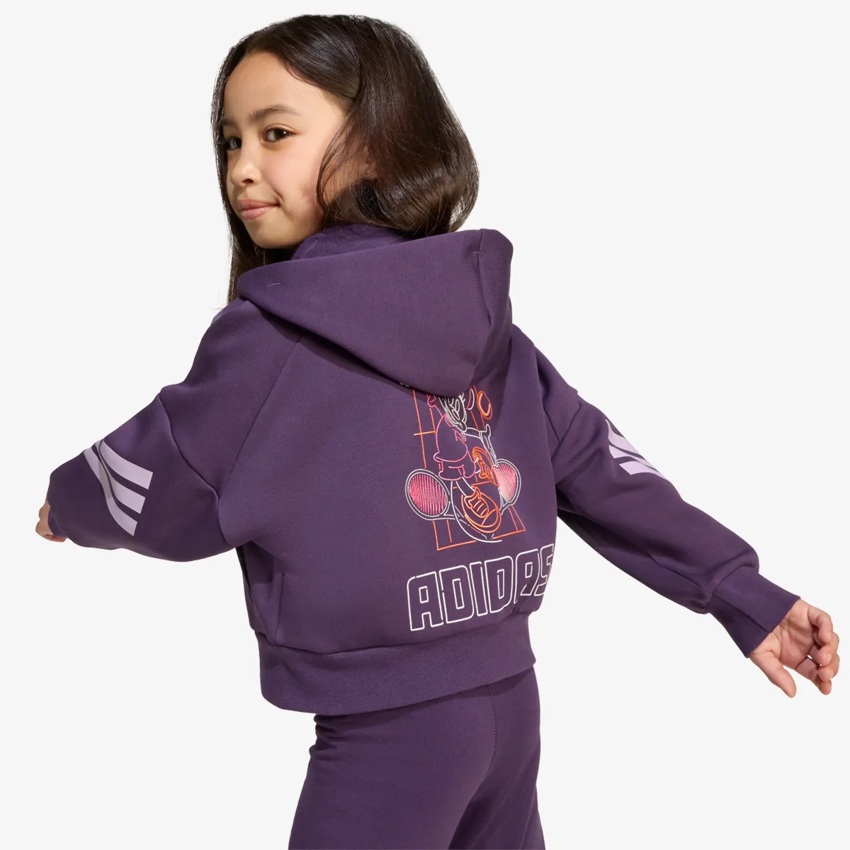 ADIDAS Majica s kapuljačom s patentom LG DY MI TT 