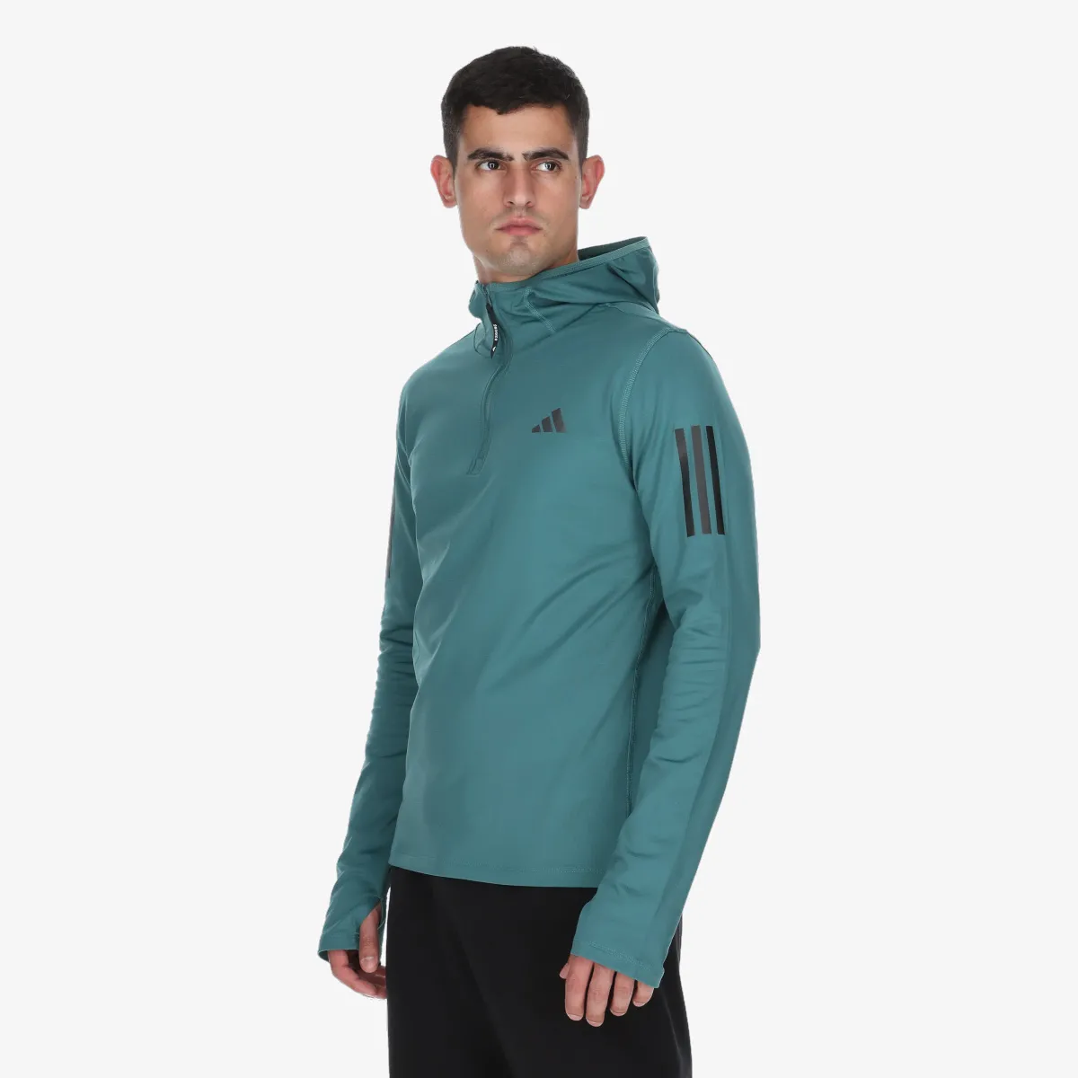 adidas Majica s kapuljačom s polu patentom OTR B WIN HZ