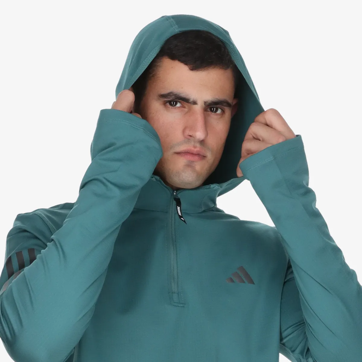 adidas Majica s kapuljačom s polu patentom OTR B WIN HZ