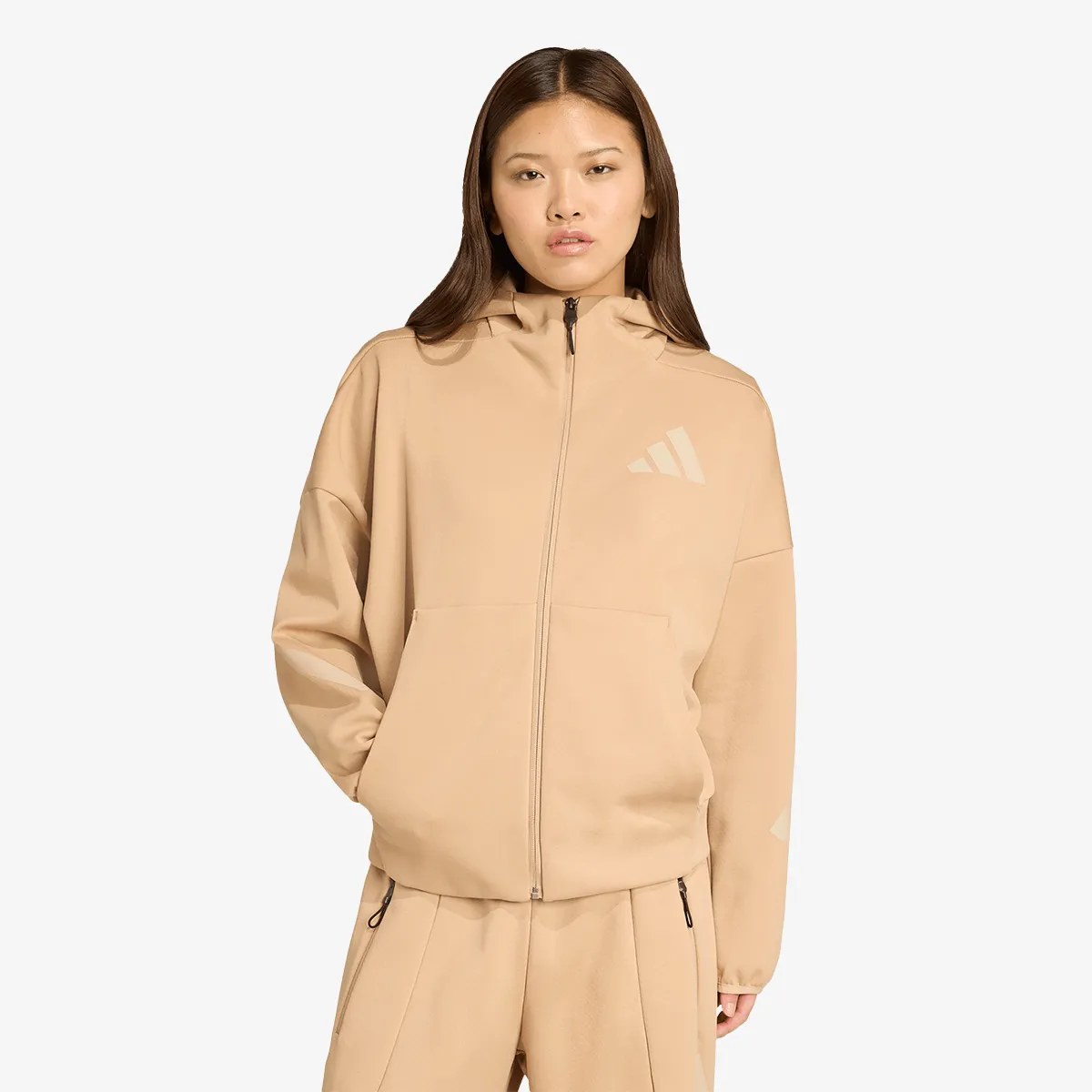 ADIDAS Majica s kapuljačom s patentom W Z.N.E. FZ 
