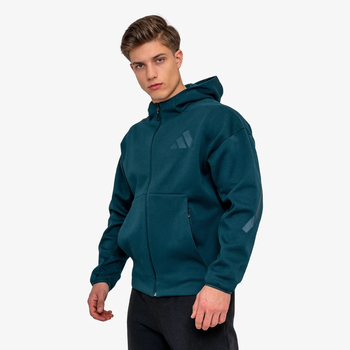 ADIDAS Majica s kapuljačom s patentom M Z.N.E. FZ 