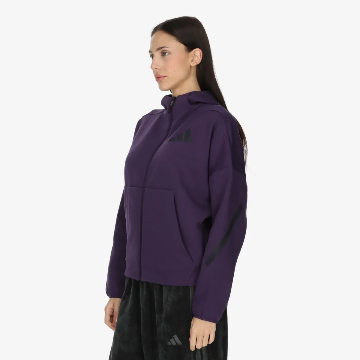 ADIDAS Majica s kapuljačom s patentom W Z.N.E. FZ 