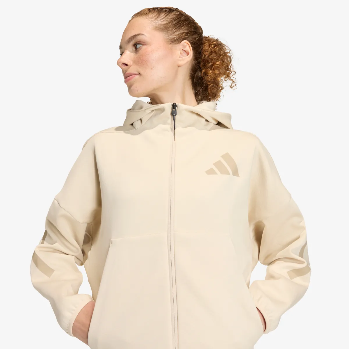 ADIDAS Majica s kapuljačom s patentom W Z.N.E. FZ 