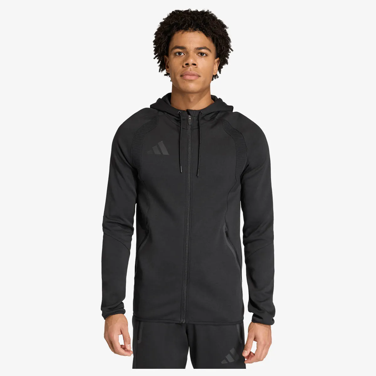 ADIDAS Majica s kapuljačom s patentom TT SW HD 