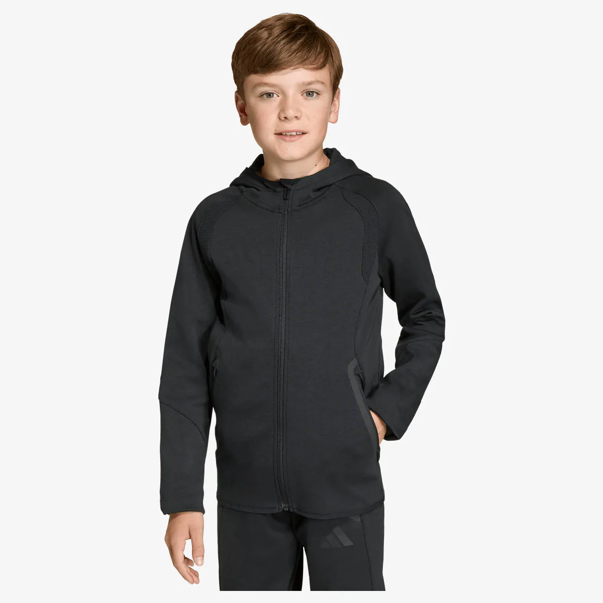 ADIDAS Majica s kapuljačom s patentom TT SW HD Y 