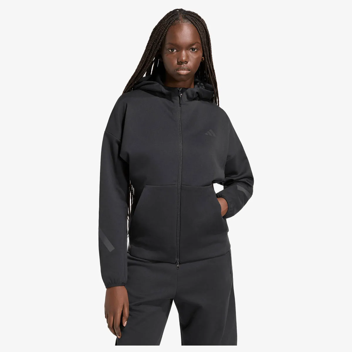 ADIDAS Majica s kapuljačom s patentom W Z.N.E. FZ 