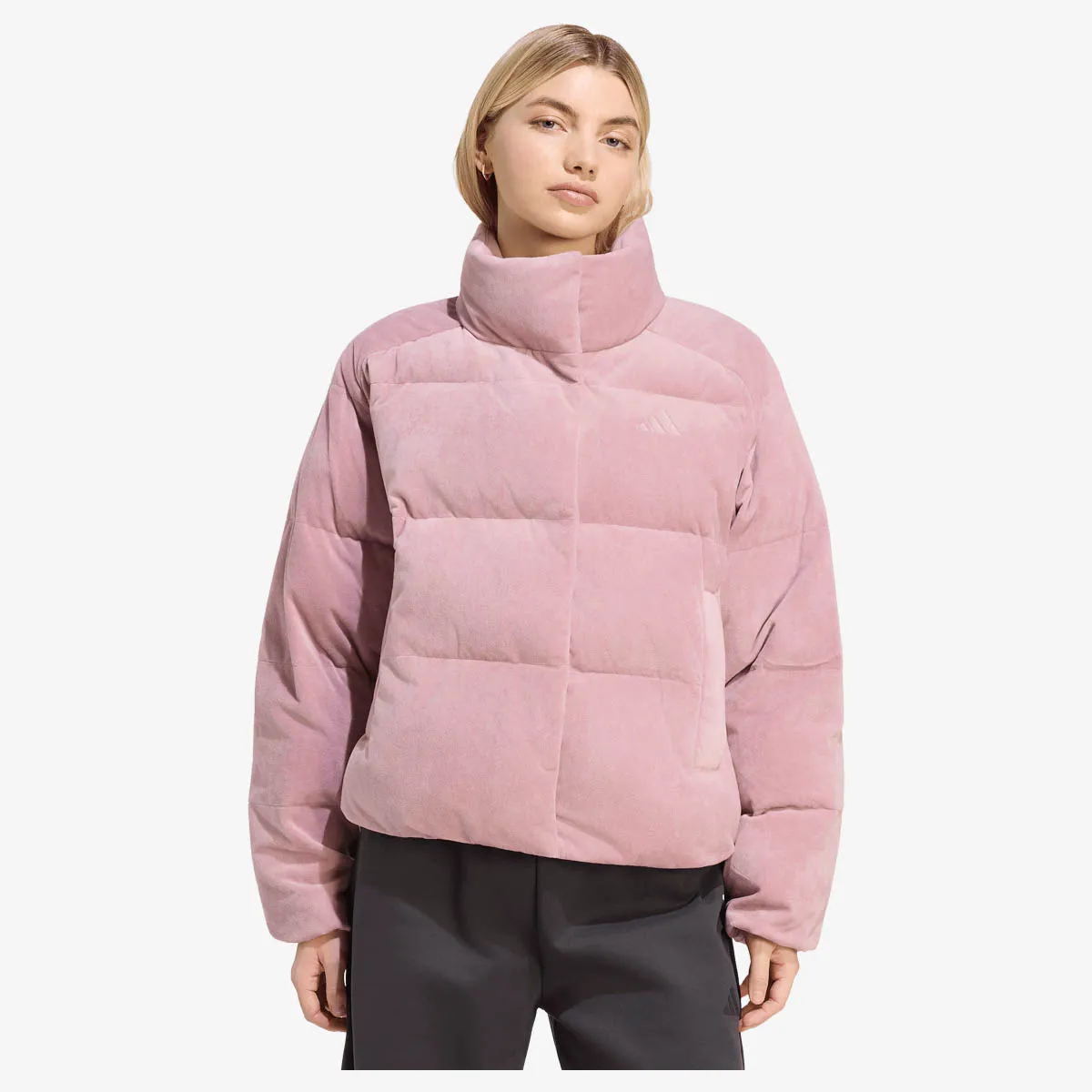 adidas Jakna W D PUF VELOUR 