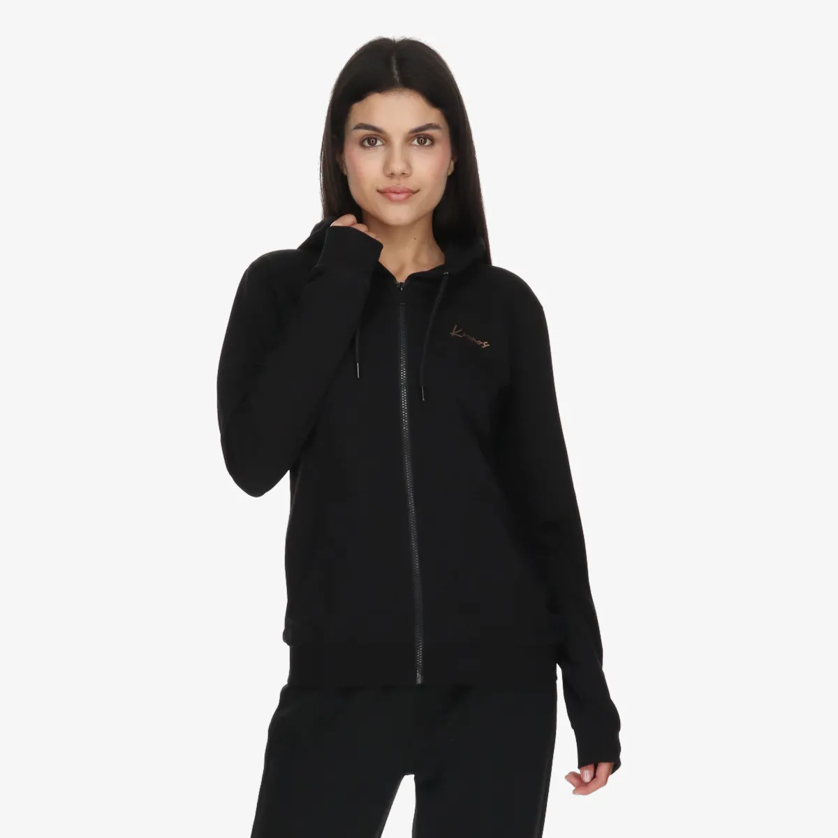 KRONOS Majica s kapuljačom s patentom KRONOS LADIES FULL ZIP HOODY