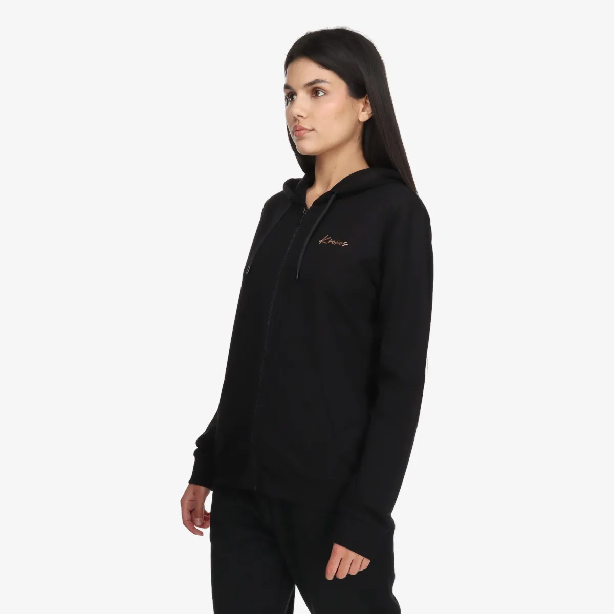 KRONOS Majica s kapuljačom s patentom KRONOS LADIES FULL ZIP HOODY