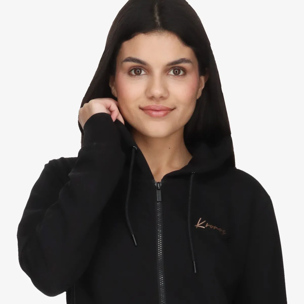 KRONOS Majica s kapuljačom s patentom KRONOS LADIES FULL ZIP HOODY
