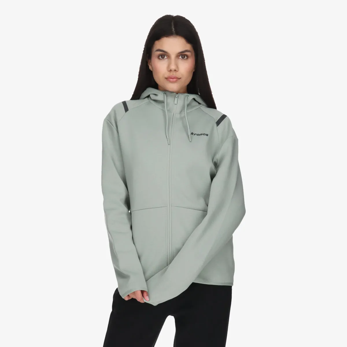 KRONOS Majica s kapuljačom s patentom KRONOS LADIES FULL ZIP HOODY