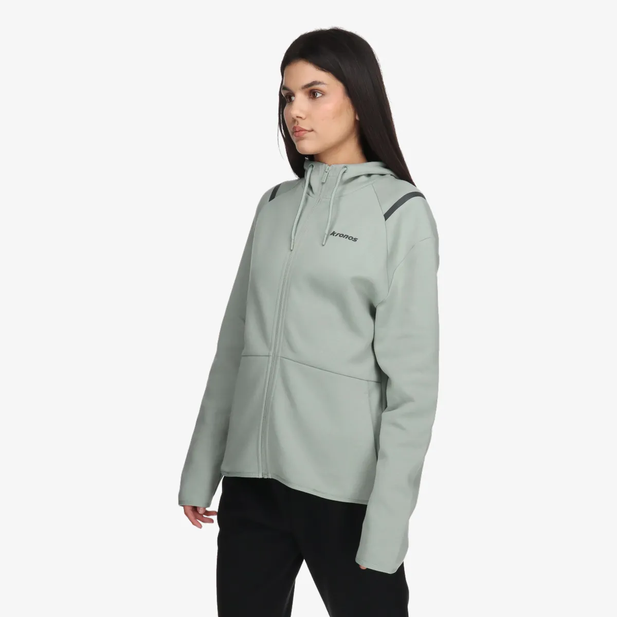 KRONOS Majica s kapuljačom s patentom KRONOS LADIES FULL ZIP HOODY