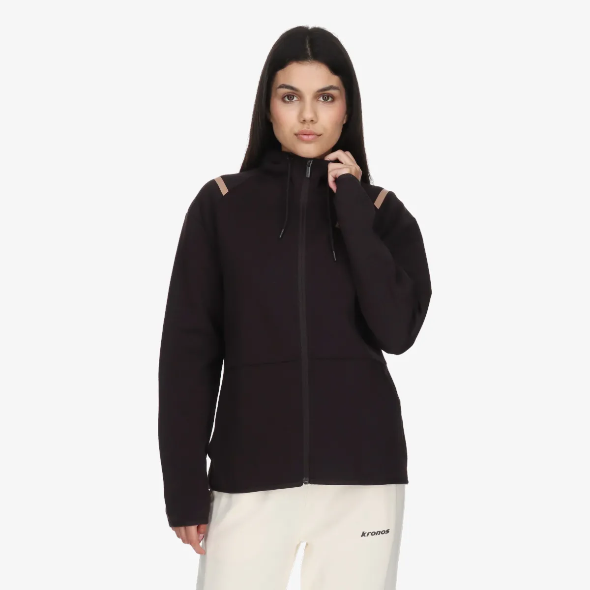 KRONOS Majica s kapuljačom s patentom KRONOS LADIES FULL ZIP HOODY