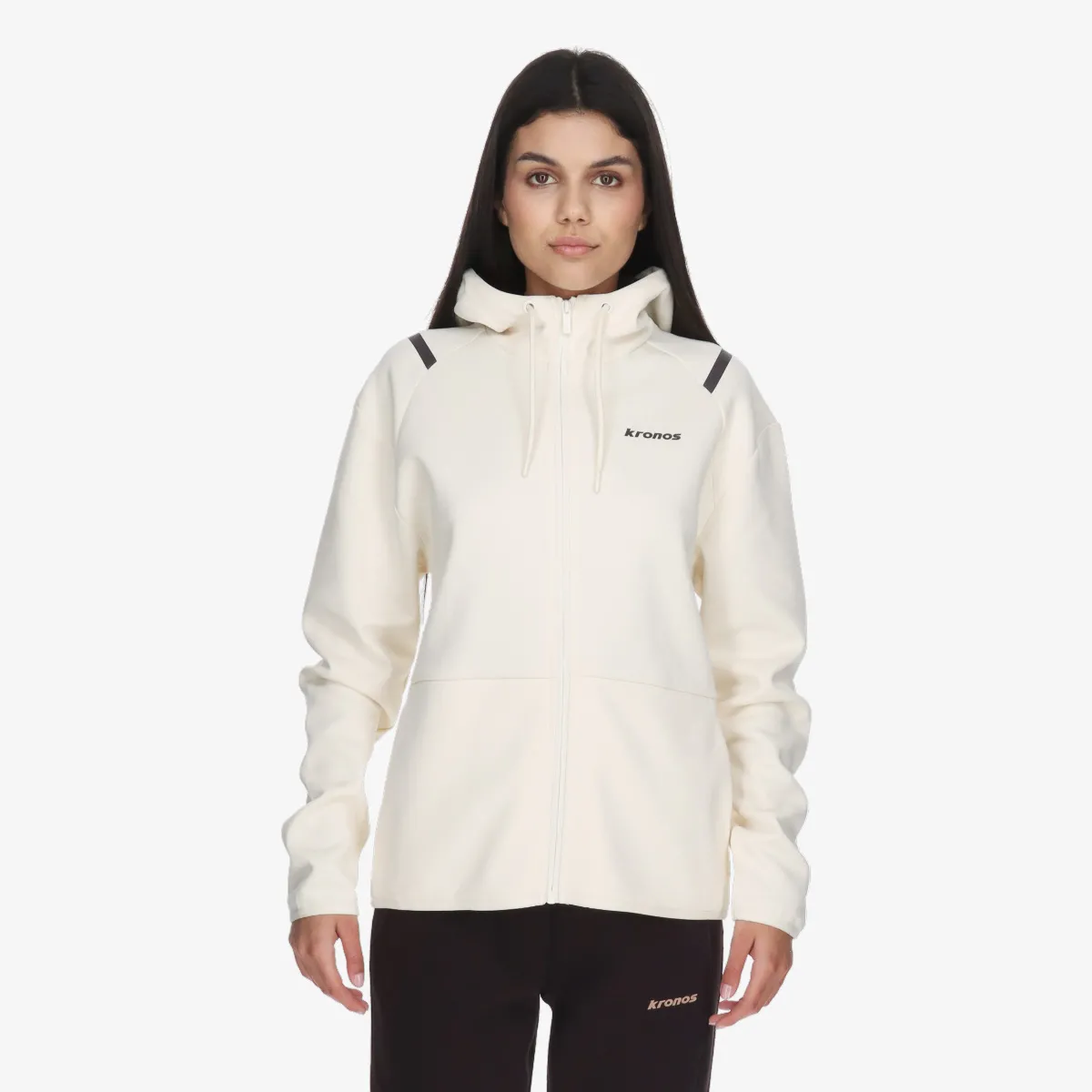 KRONOS Majica s kapuljačom s patentom KRONOS LADIES FULL ZIP HOODY
