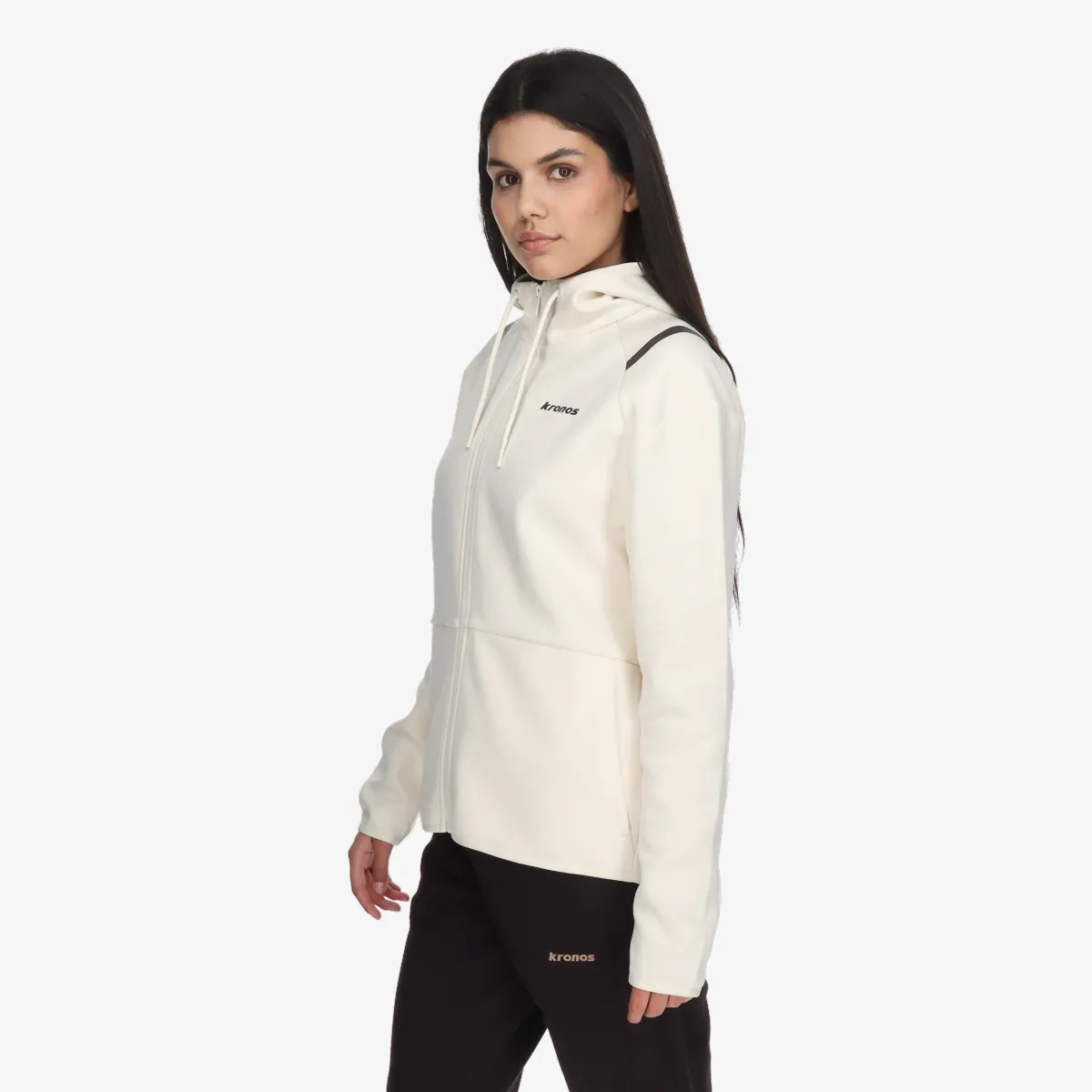 KRONOS Majica s kapuljačom s patentom KRONOS LADIES FULL ZIP HOODY