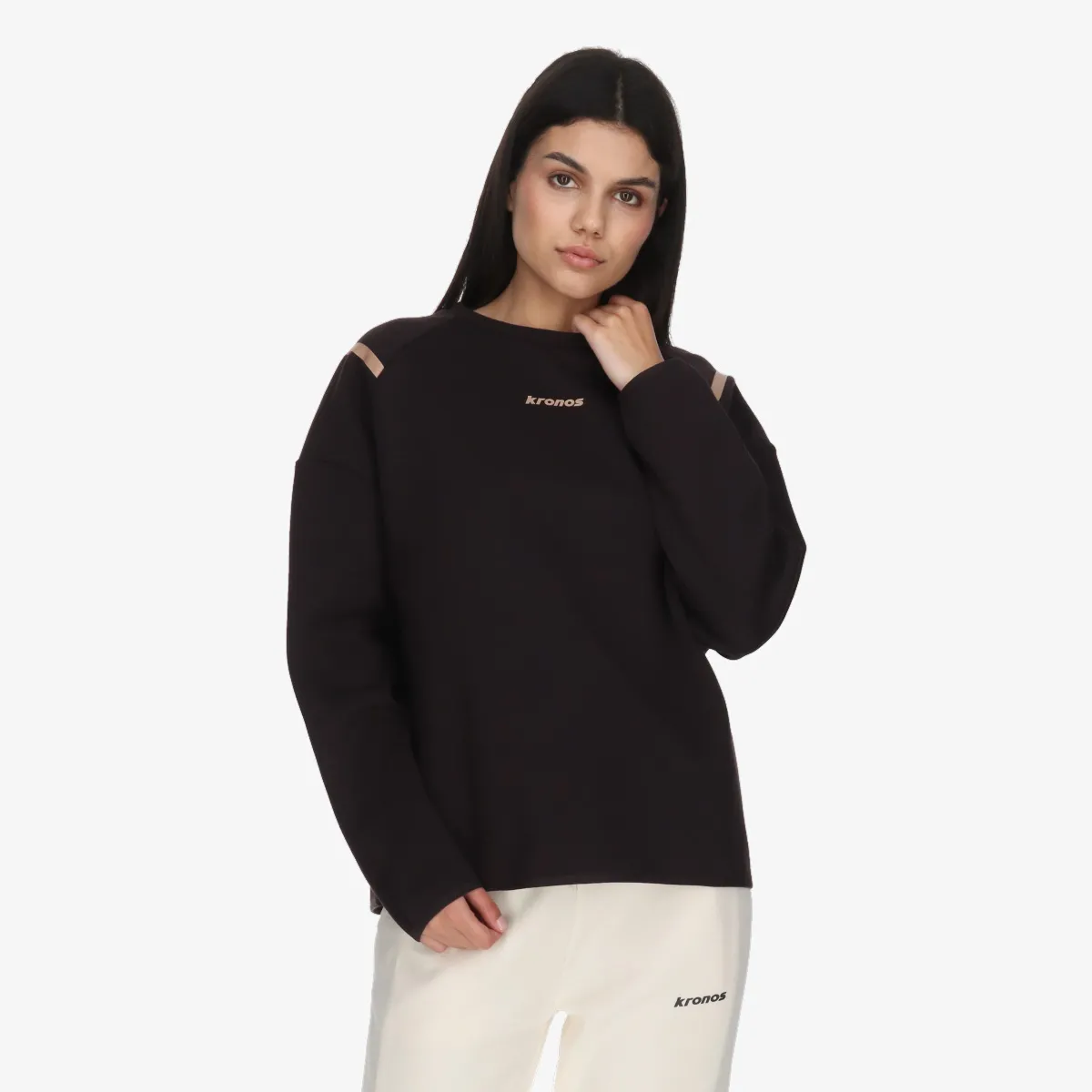 KRONOS Majica bez kragne KRONOS LADIES CREWNECK 