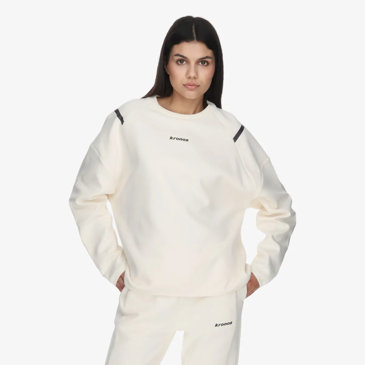 KRONOS Majica bez kragne KRONOS LADIES CREWNECK 
