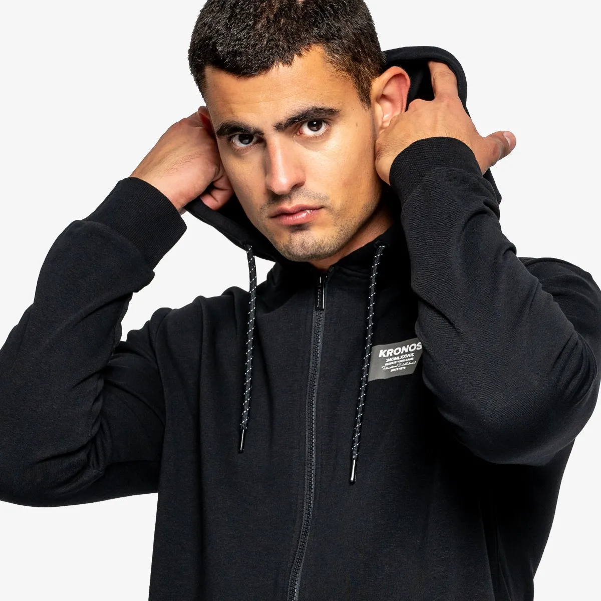 KRONOS Majica s kapuljačom s patentom KRONOS MENS FULL ZIP HOODY 