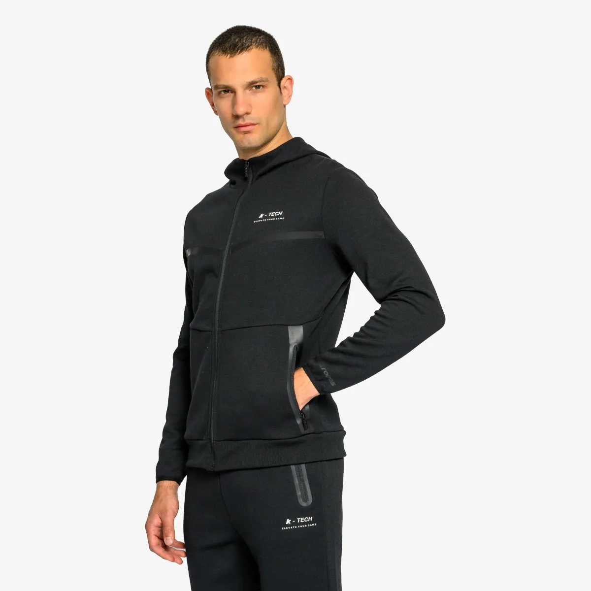 KRONOS Majica s kapuljačom s patentom KRONOS MENS FULL ZIP HOODY 