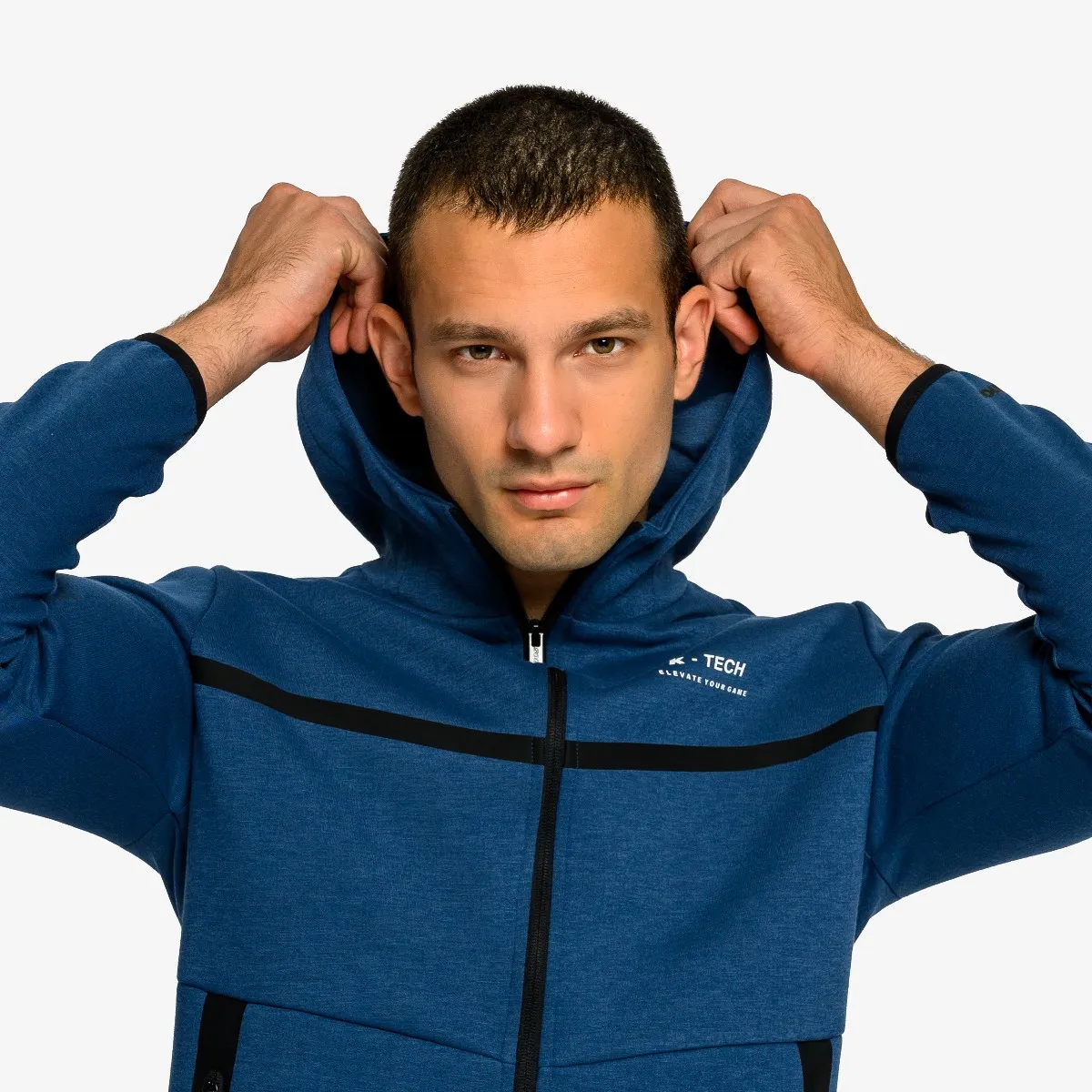 KRONOS Majica s kapuljačom s patentom KRONOS MENS FULL ZIP HOODY