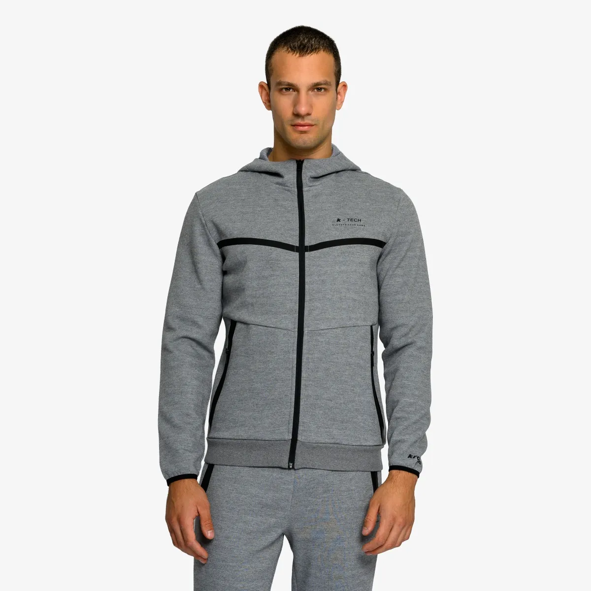 KRONOS Majica s kapuljačom s patentom KRONOS MENS FULL ZIP HOODY 