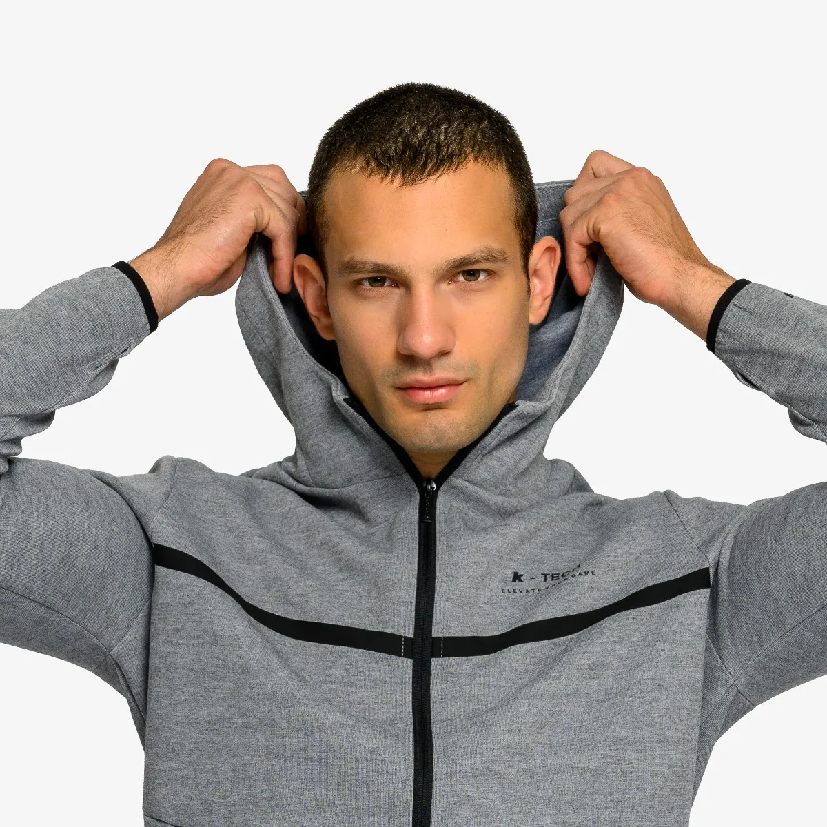 KRONOS Majica s kapuljačom s patentom KRONOS MENS FULL ZIP HOODY 