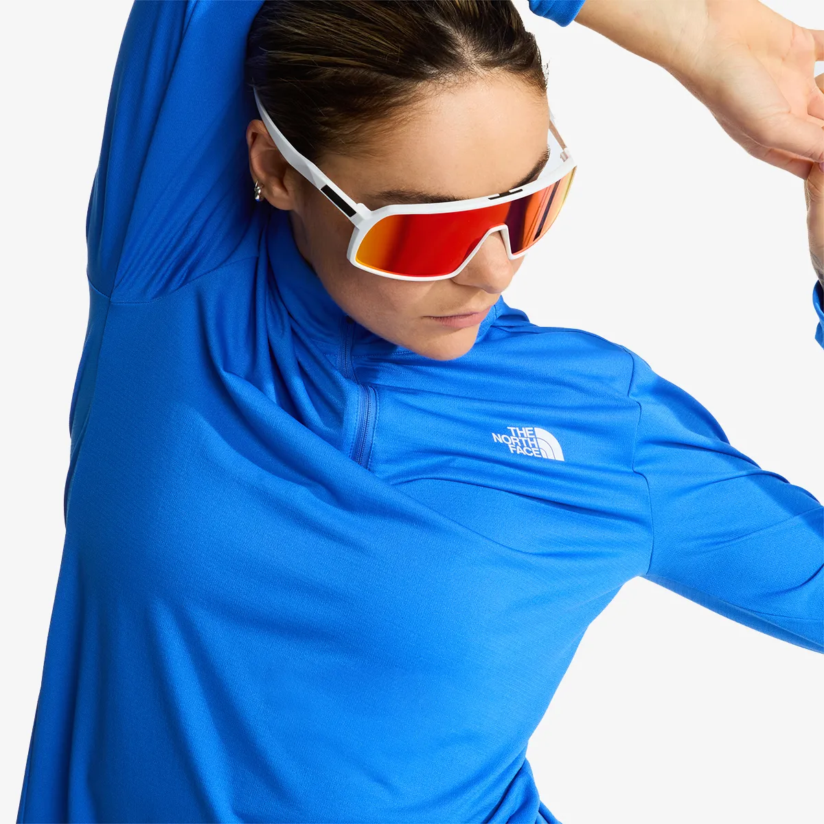 THE NORTH FACE T-Shirt W FLEX 1/4 ZIP TEE SLIM