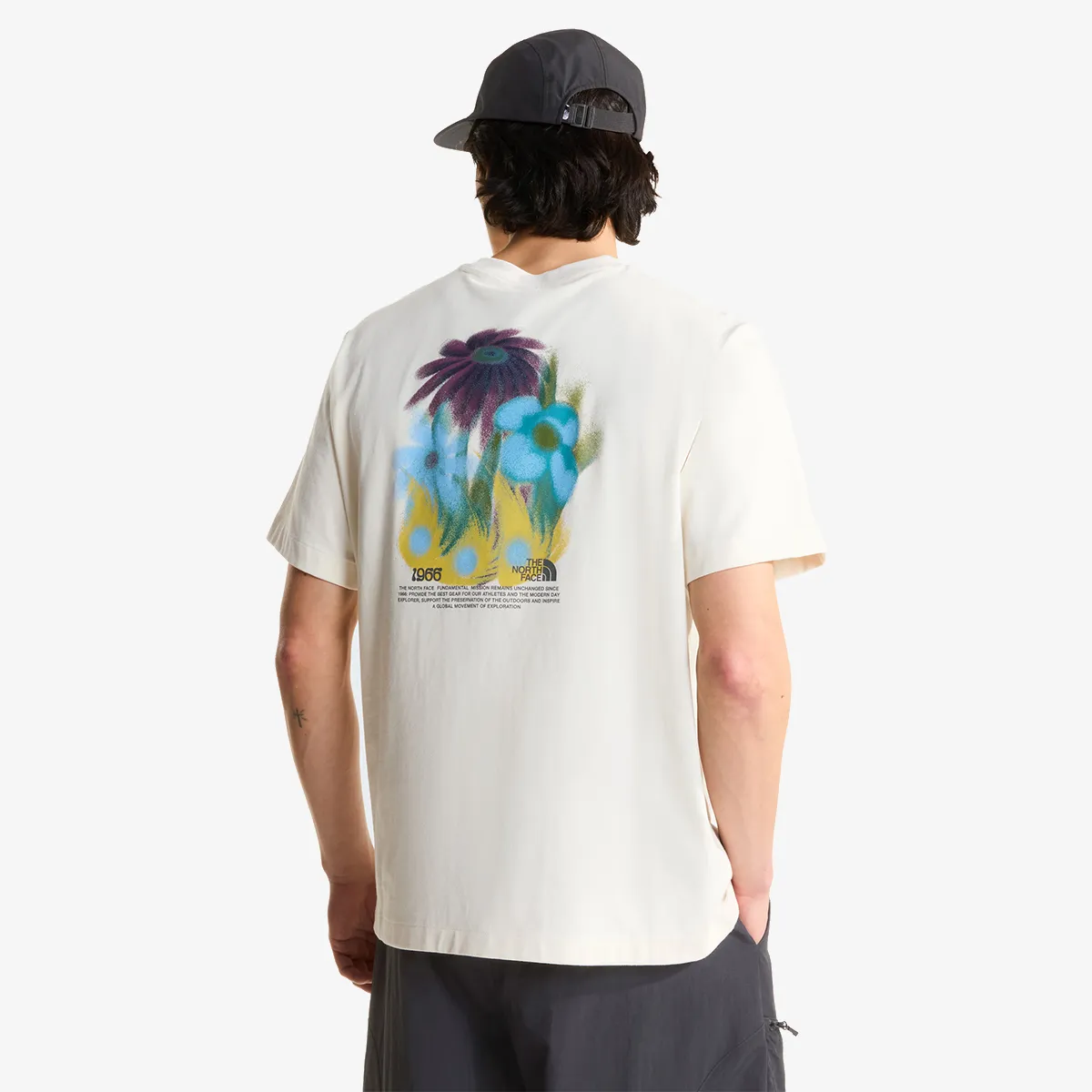 THE NORTH FACE T-Shirt M 1966 FLORA RELAXED SHORT SLEEVE TEE-GR 