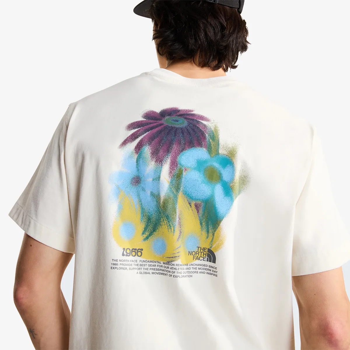 THE NORTH FACE T-Shirt M 1966 FLORA RELAXED SHORT SLEEVE TEE-GR 