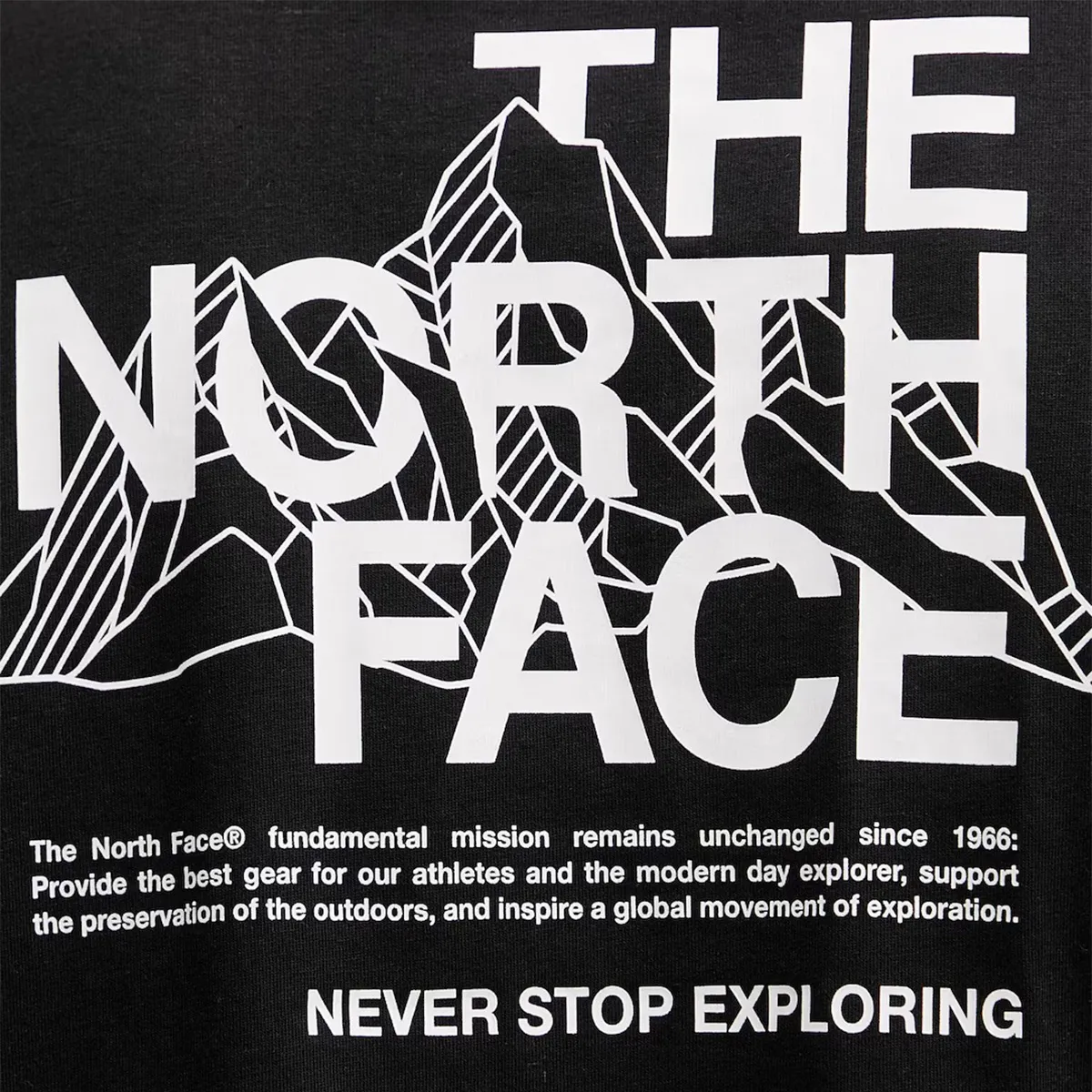 THE NORTH FACE T-Shirt MOUNTAIN SKETCH REGULAR SHORT SLEEVE 
