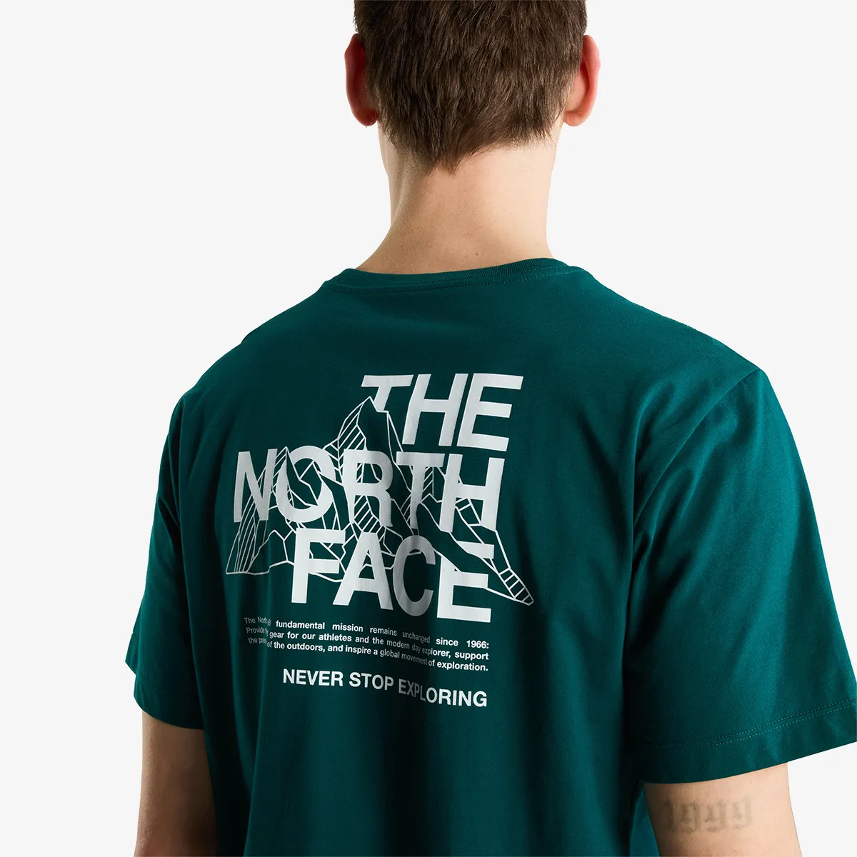 THE NORTH FACE T-Shirt M MOUNTAIN SKETCH REGULAR SHORT SLEEVE