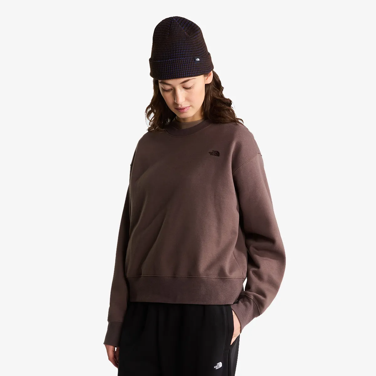 THE NORTH FACE Majica bez kragne W TNF ESSENTIAL SIMPLE DOME BOXY OS CREW 