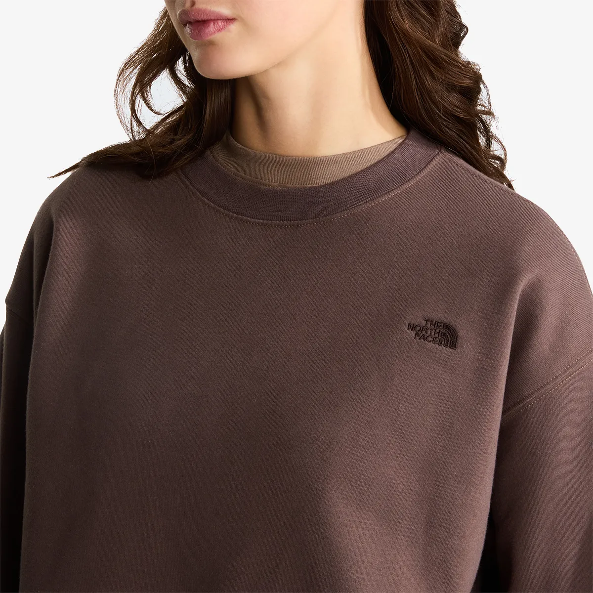 THE NORTH FACE Majica bez kragne W TNF ESSENTIAL SIMPLE DOME BOXY OS CREW 