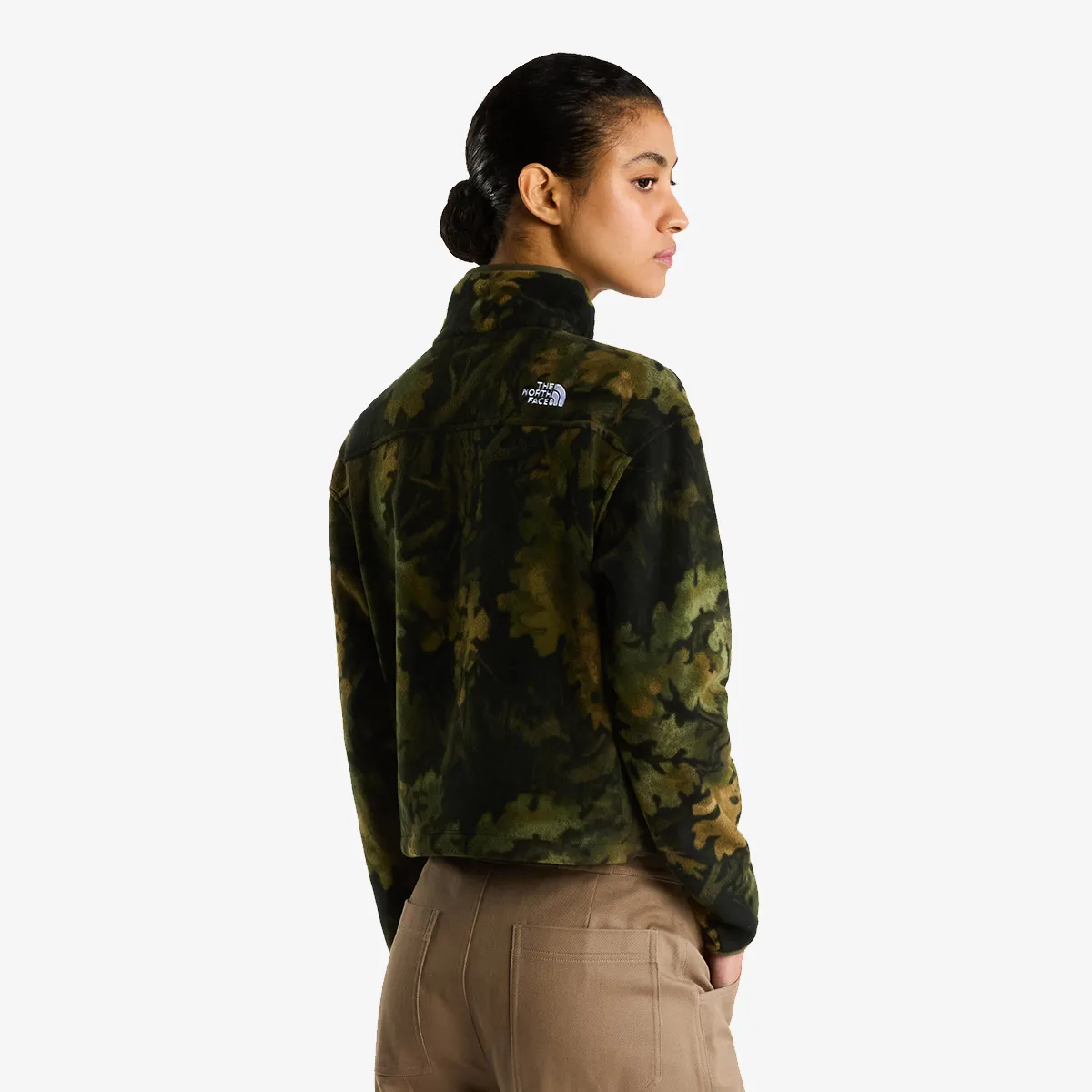 THE NORTH FACE Majica s kapuljačom W NOVELTY LOGO GLACIER 1/4 ZIP - PRINT