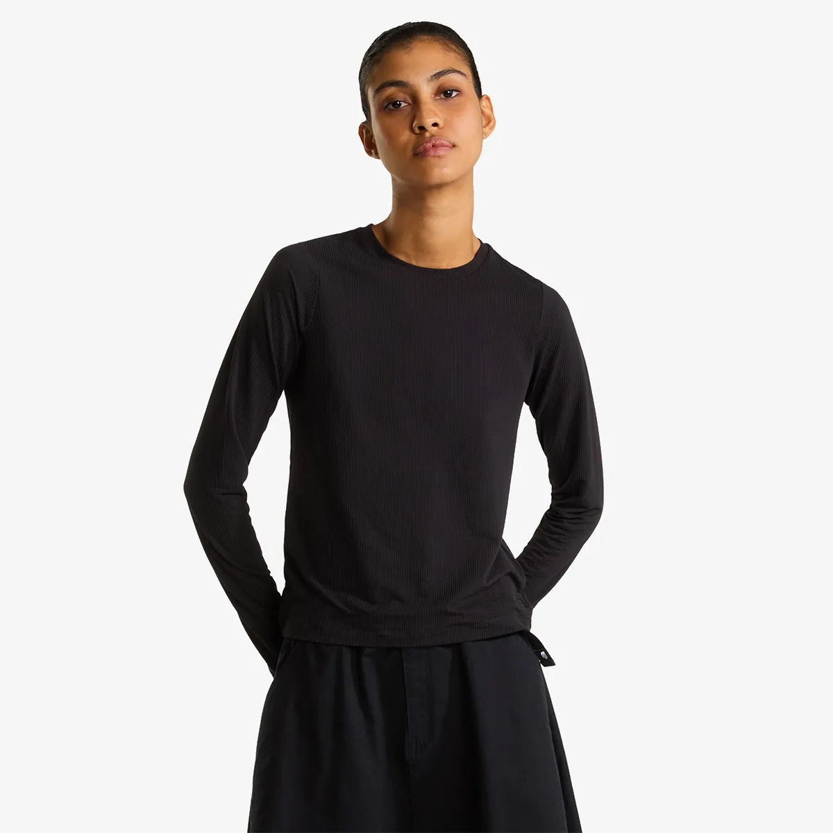 THE NORTH FACE T-Shirt W GOLDEN RIDGE RIBBED LONG SLEEVE TEE