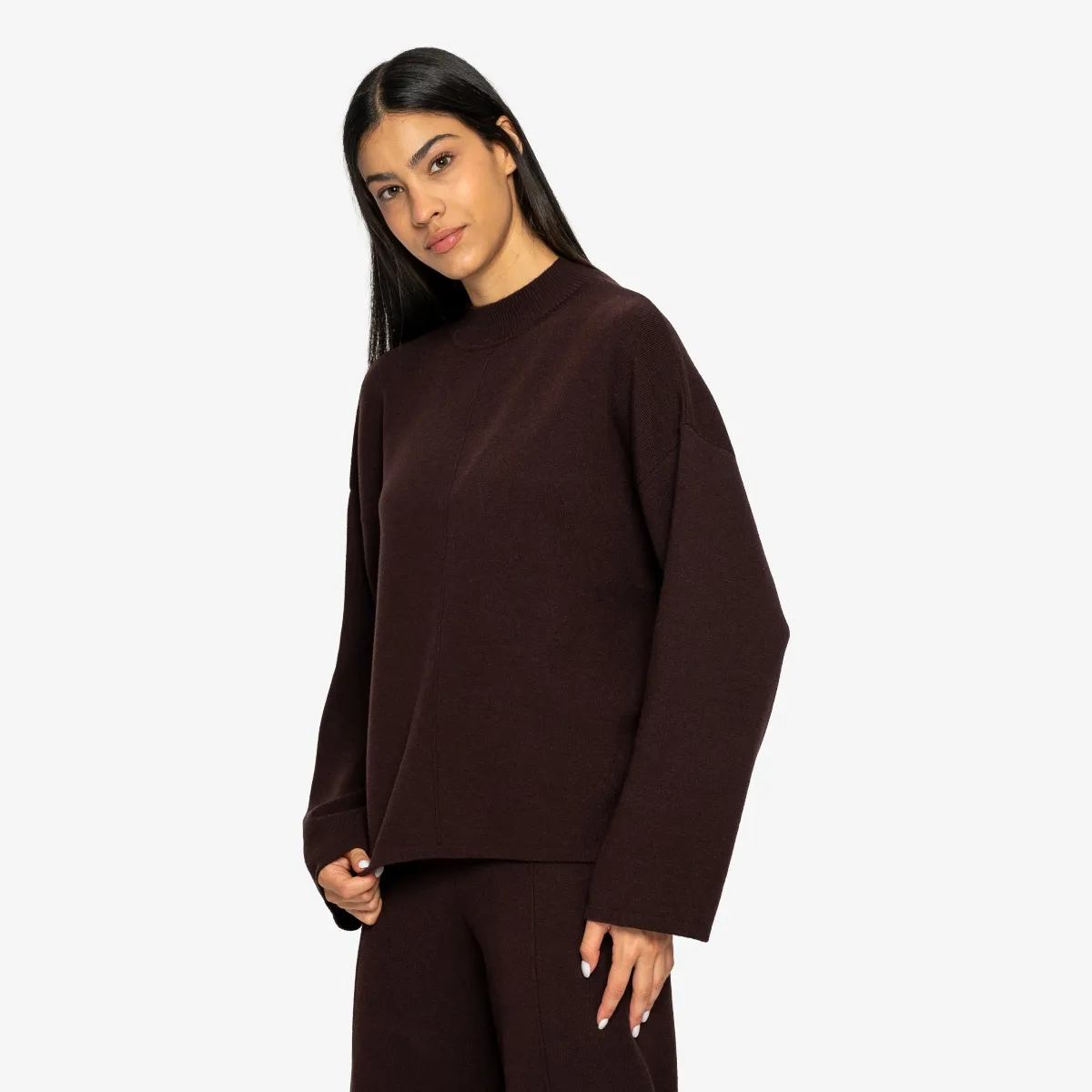 LUSSARI Majica bez kragne KNITWEAR CREWNECK