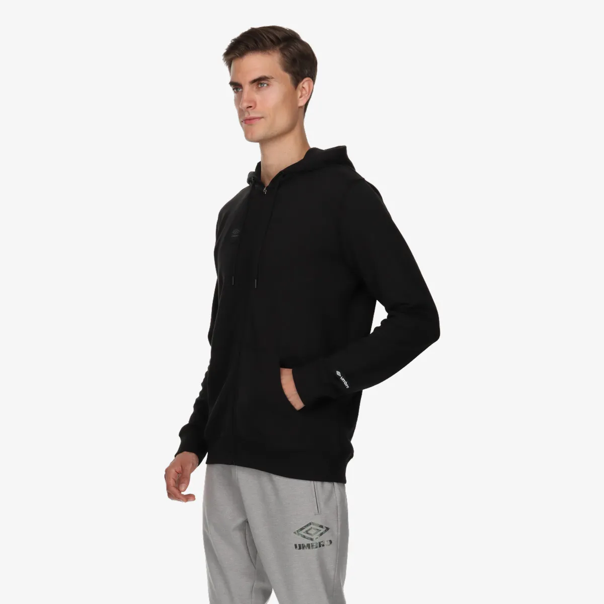 UMBRO Majica s kapuljačom s patentom BASIC LOGO FULL ZIP HOODIE 