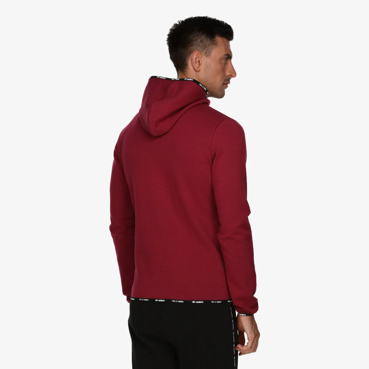 UMBRO Majica s kapuljačom s patentom UMBRO DOUBLE FULL ZIP HOODY 