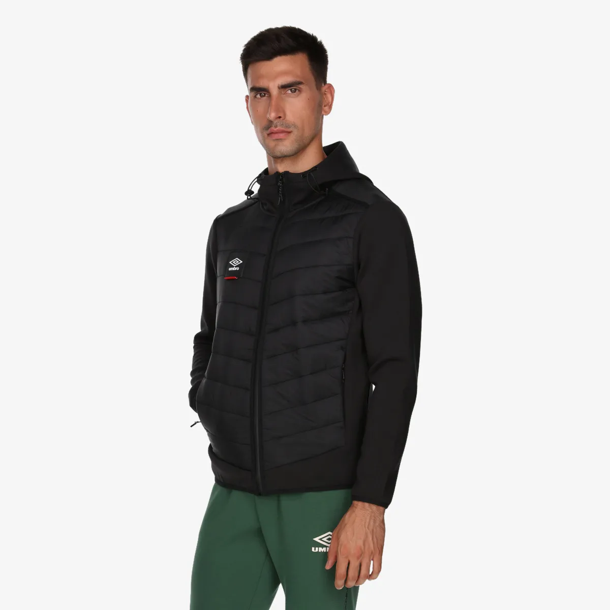 UMBRO Majica s kapuljačom s patentom UMBRO ONLY HYBRID JKT 