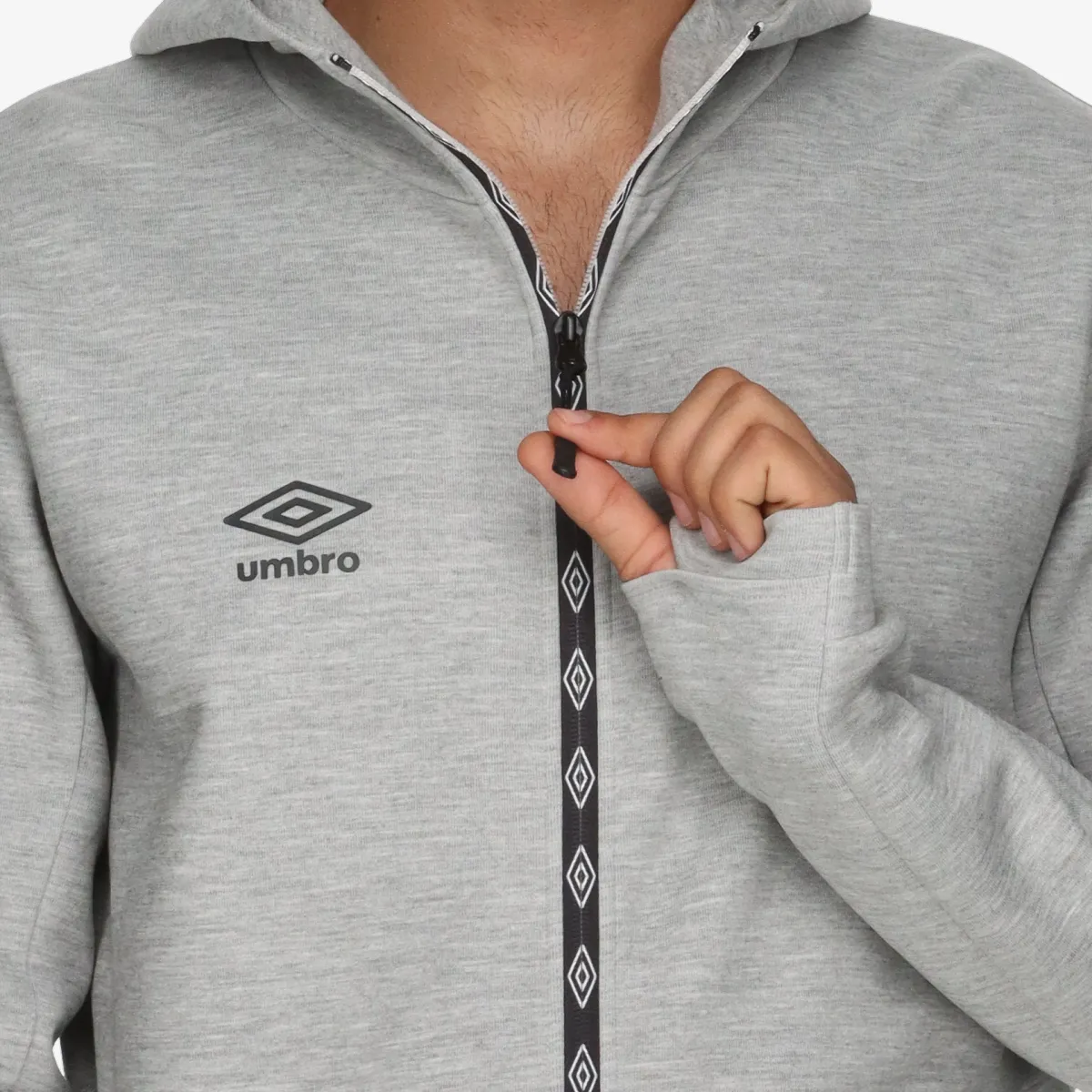 UMBRO Majica s kapuljačom s patentom DIAMOND FULL ZIP HOODIE 