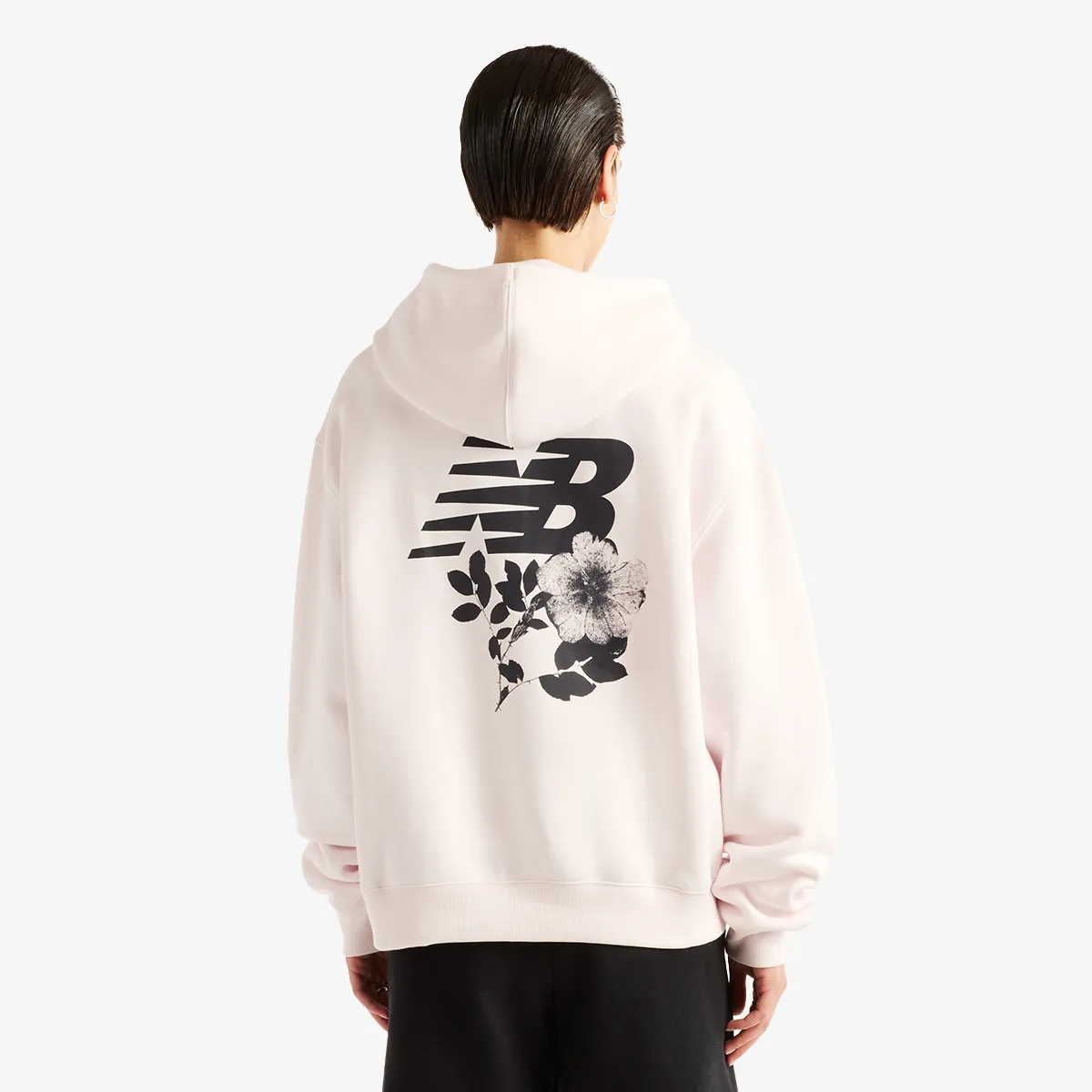 NEW BALANCE Majica s kapuljačom Pressed Flowers Hoodie