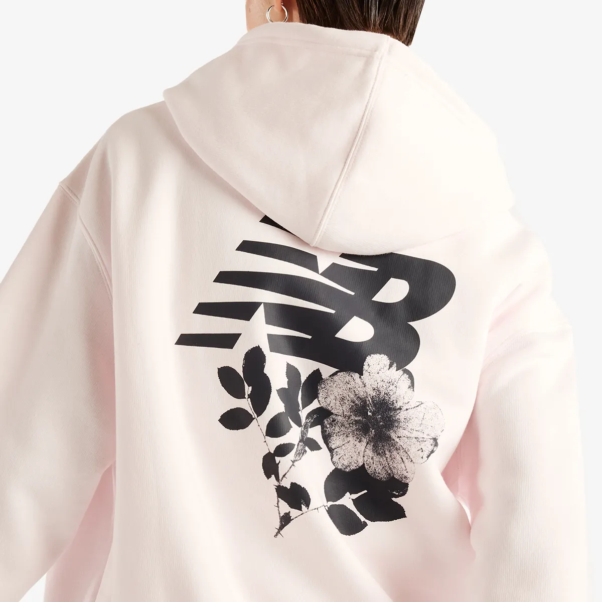 NEW BALANCE Majica s kapuljačom Pressed Flowers Hoodie